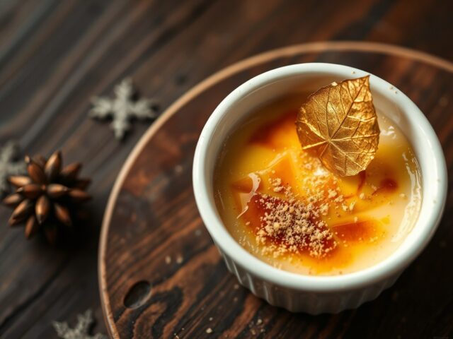 Kerst crème brulée