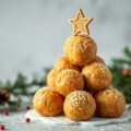 Kerstboom van broodbolletjes