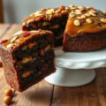 Kerstcake met besuikerd fruit