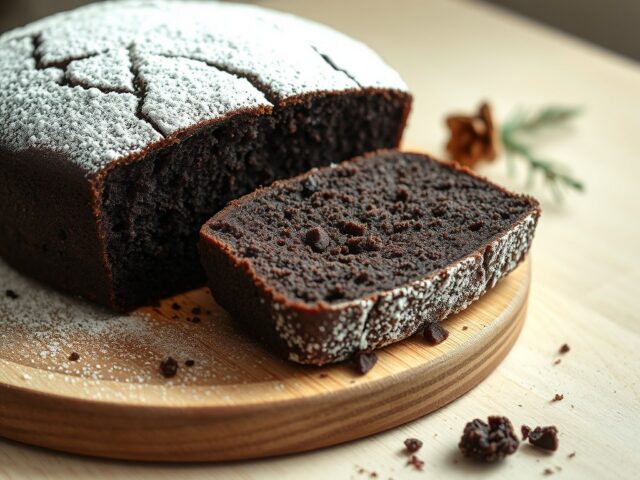 Kerstcake noir noir