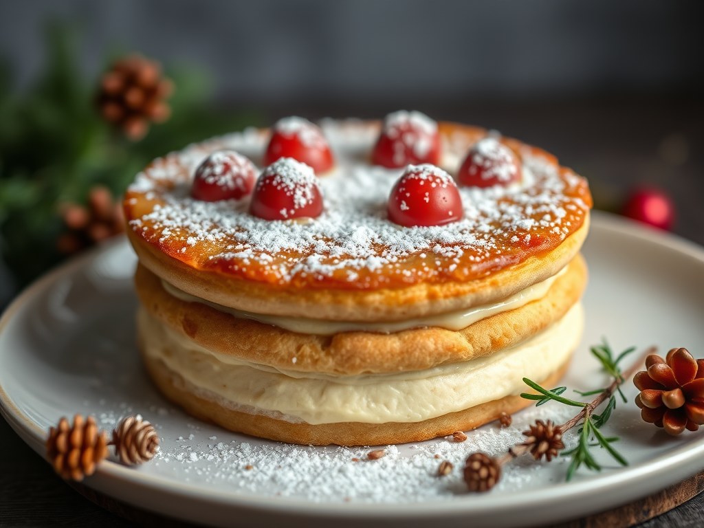 Kerststronk, AI-gegenereerde illustratie