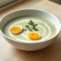 Kervelcrème met kwarteleitjes