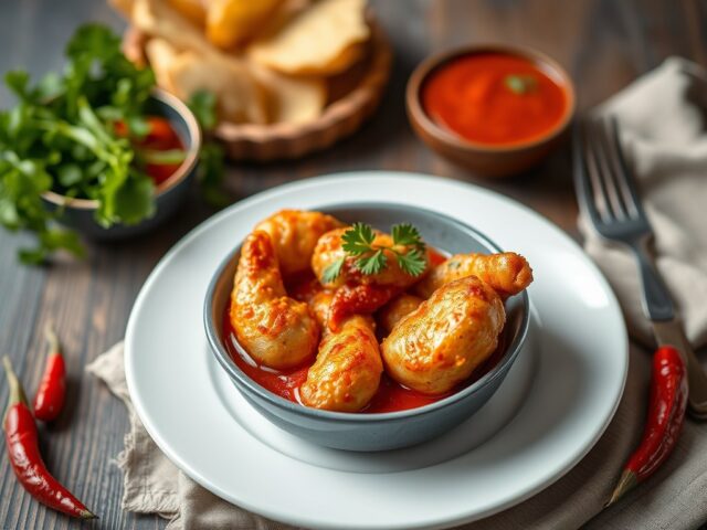 Kibbeling met zoetzure saus