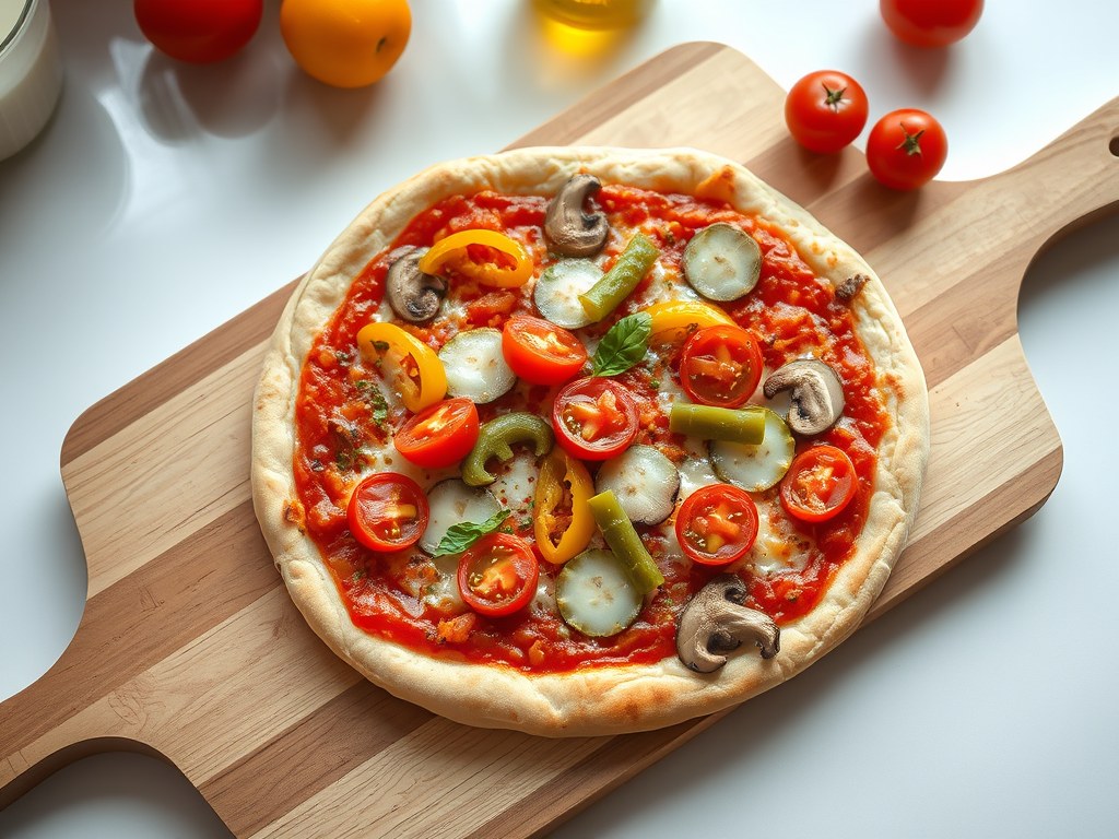 Kinderpizza, AI-gegenereerde illustratie