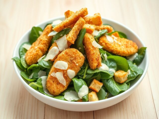 Kip-Caesar salade