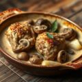 Kip en champignons in geuzebier