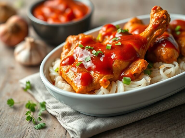Kip in duiveltjes saus