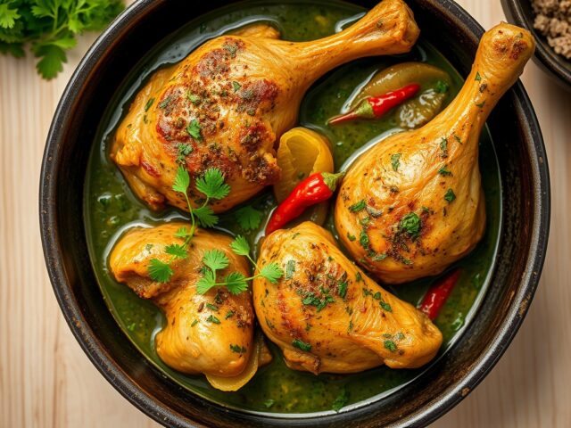 Kip in Groene Saus uit de Slow Cooker