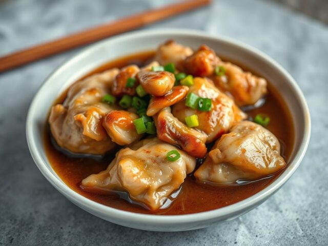 Kip in oestersaus met paksoi van Ching-He Huang