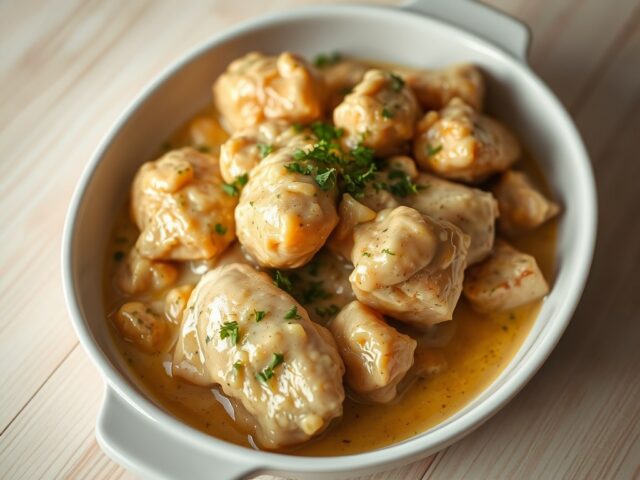Kip in sherry-gembersaus