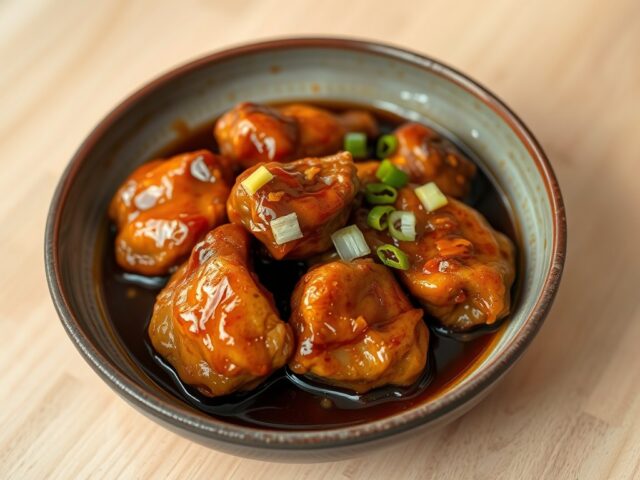 Kip in Teriyaki-Sinaasappelsaus uit de Slow Cooker