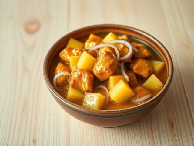 kip met ananas