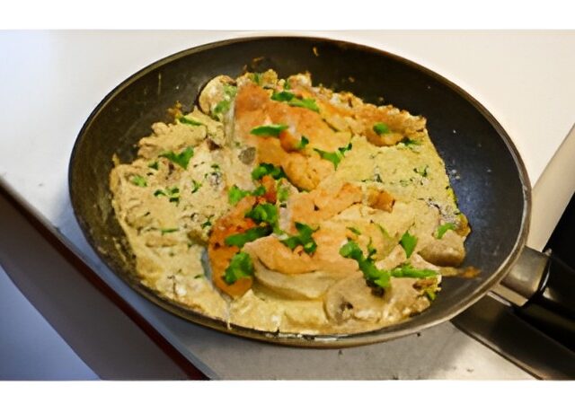 Kip met Boursin-champignonssaus