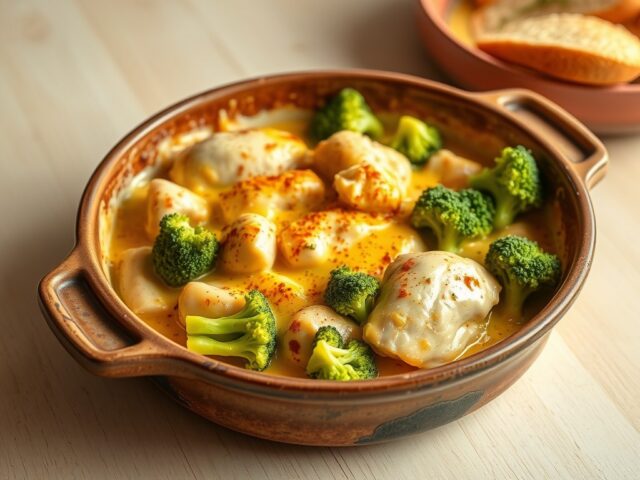 kip met brocoli uit de oven