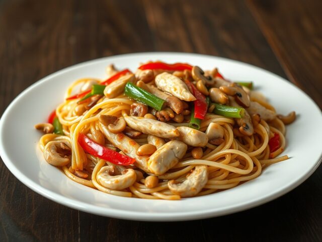 Kip met cashewnoten