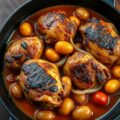 Kip met chorizo en sinaasappel