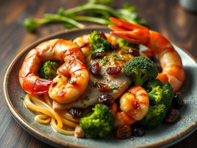 Kip met monchou en broccoli