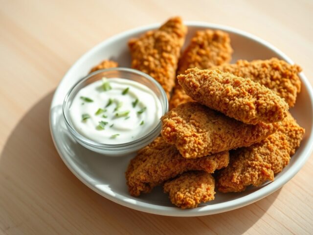 Kip-reepjes met Raita