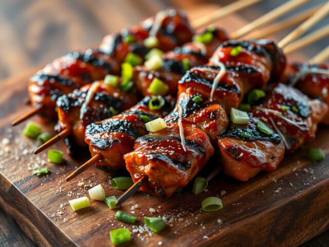 Kip-sate voor de BBQ!