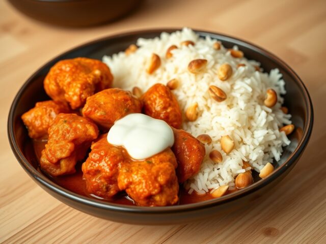 Kip tikka met kokosrijst