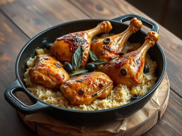 Kip uit de Pan met Cardamom Rijst