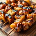 Kipbrochettes met ananas