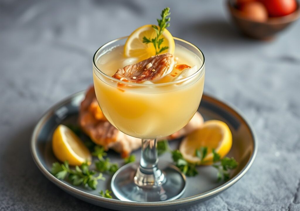 Kipcocktail, AI-gegenereerde illustratie
