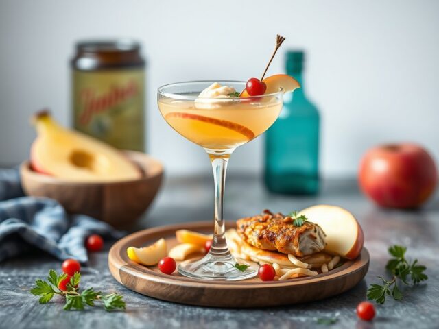 Kipcocktail met appel en bleekselderij
