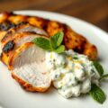 Kipfilet en munt-citroenricotta