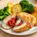 Kipfilet gevuld met zongedroogde tomaten