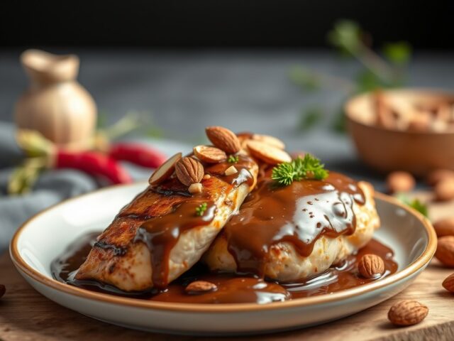 Kipfilet met chocola