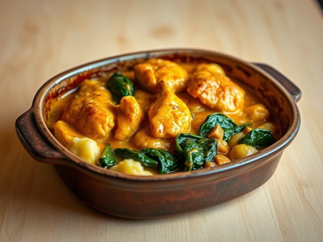 Kipkerrie ovenschotel