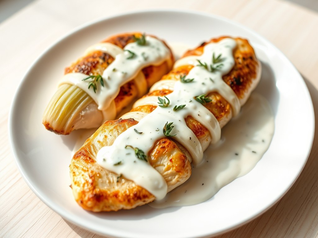 Kipmedaillons met een lintje, AI-gegenereerde illustratie