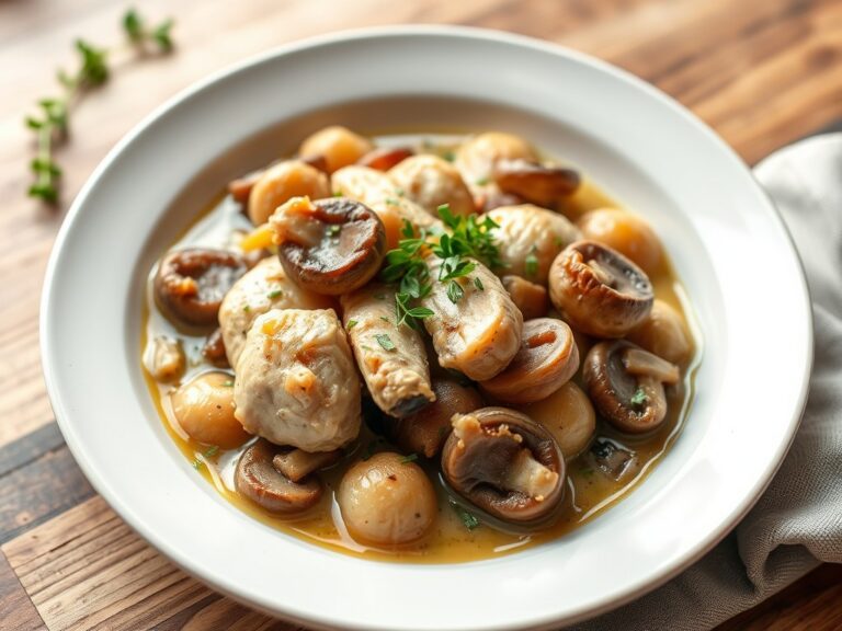 Kippen-champignon ragout