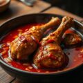 Kippenbouten gestoofd in Indische pikante saus