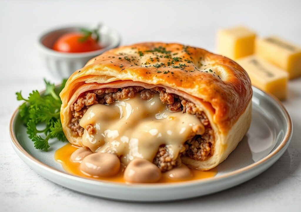 kippenpastei (vol au vent) — AI-gegenereerde illustratie