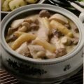Kippenragoût met champignons en asperges – Hühnerfricassee