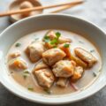 kippensoep met laos