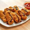 Kipreepjes in sesam met teriyakisaus