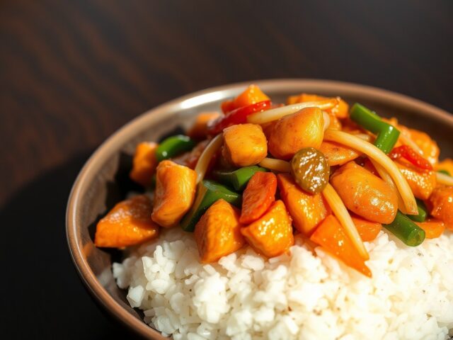 Kipreepjes met Thaise roerbakgroenten