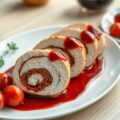 Kiproulade met rode pesto
