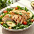 Kipsalade met avocado