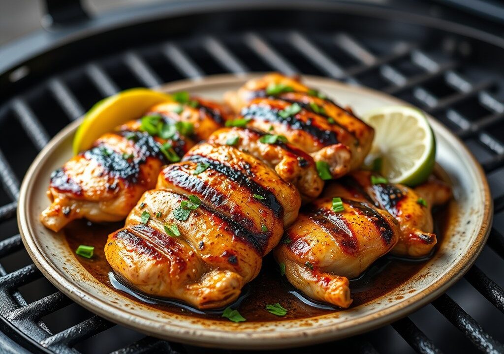 Kipsatemarinade, AI-gegenereerde illustratie