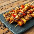 Kipspiesen met ananas