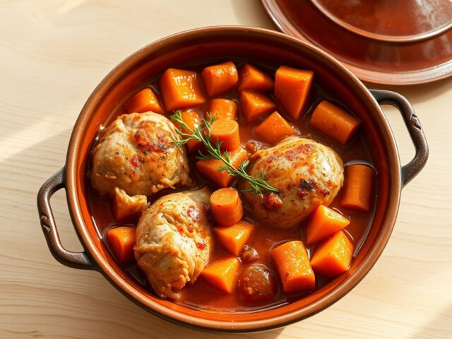 Kiptajine met Worteltjes