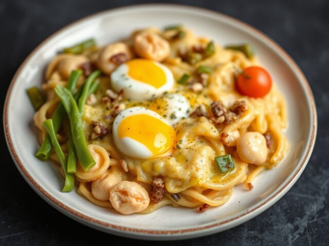Klassieke eiersalade — AI-gegenereerde illustratie