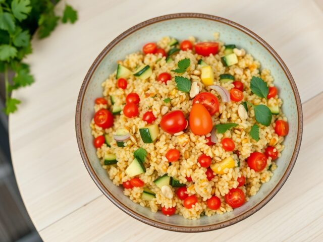 Kleurige groentecouscous
