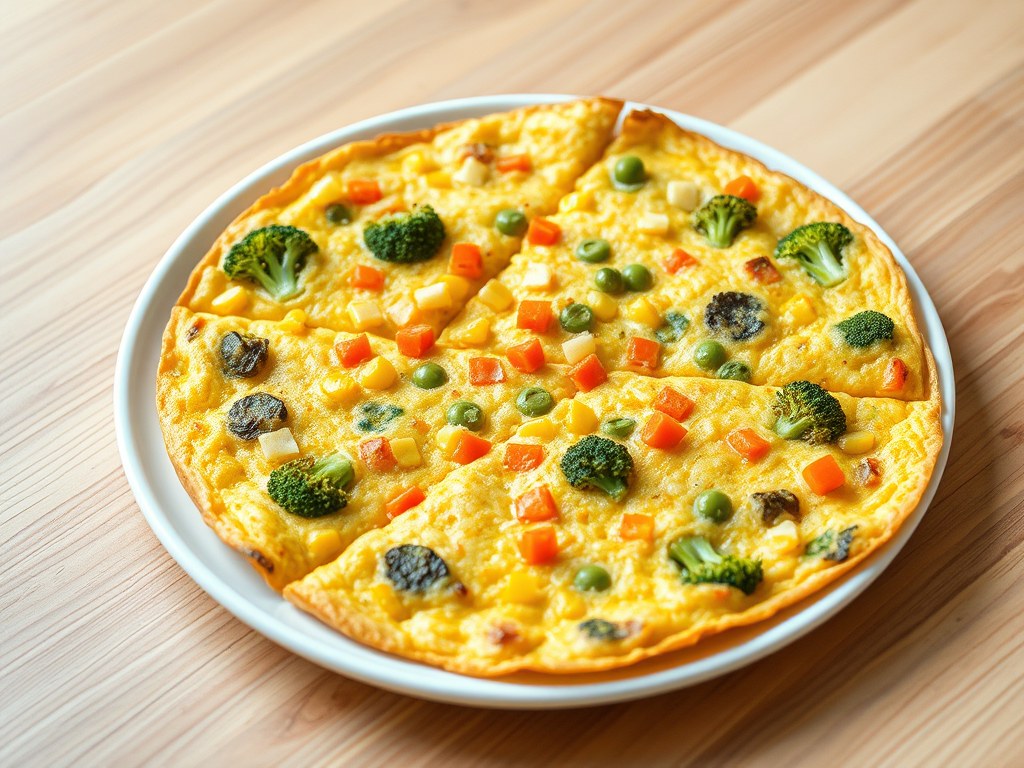 Kleurrijke tortilla, AI-gegenereerde illustratie