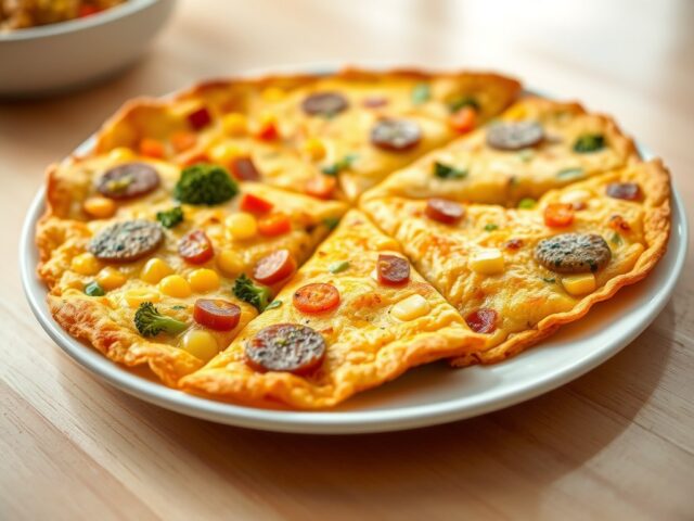 Kleurrijke tortilla