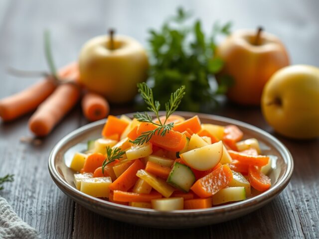 Knapperig appelslaatje — AI-gegenereerde illustratie